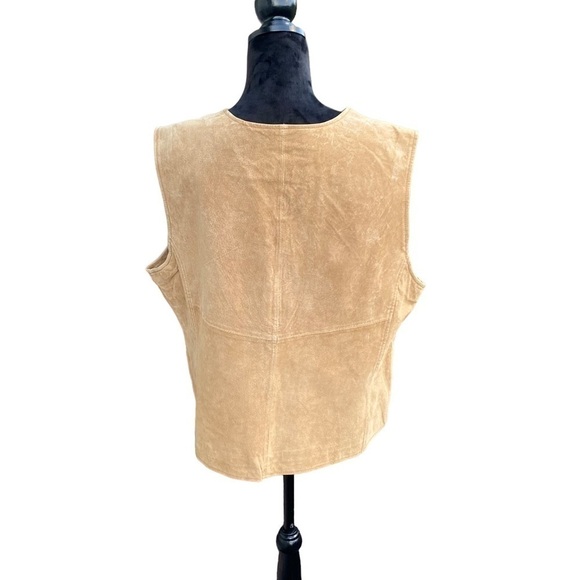 Outbrook Leather‎ Ladies Vest size 2X 100 % Leather Western 100 % Polyester - Picture 4 of 16